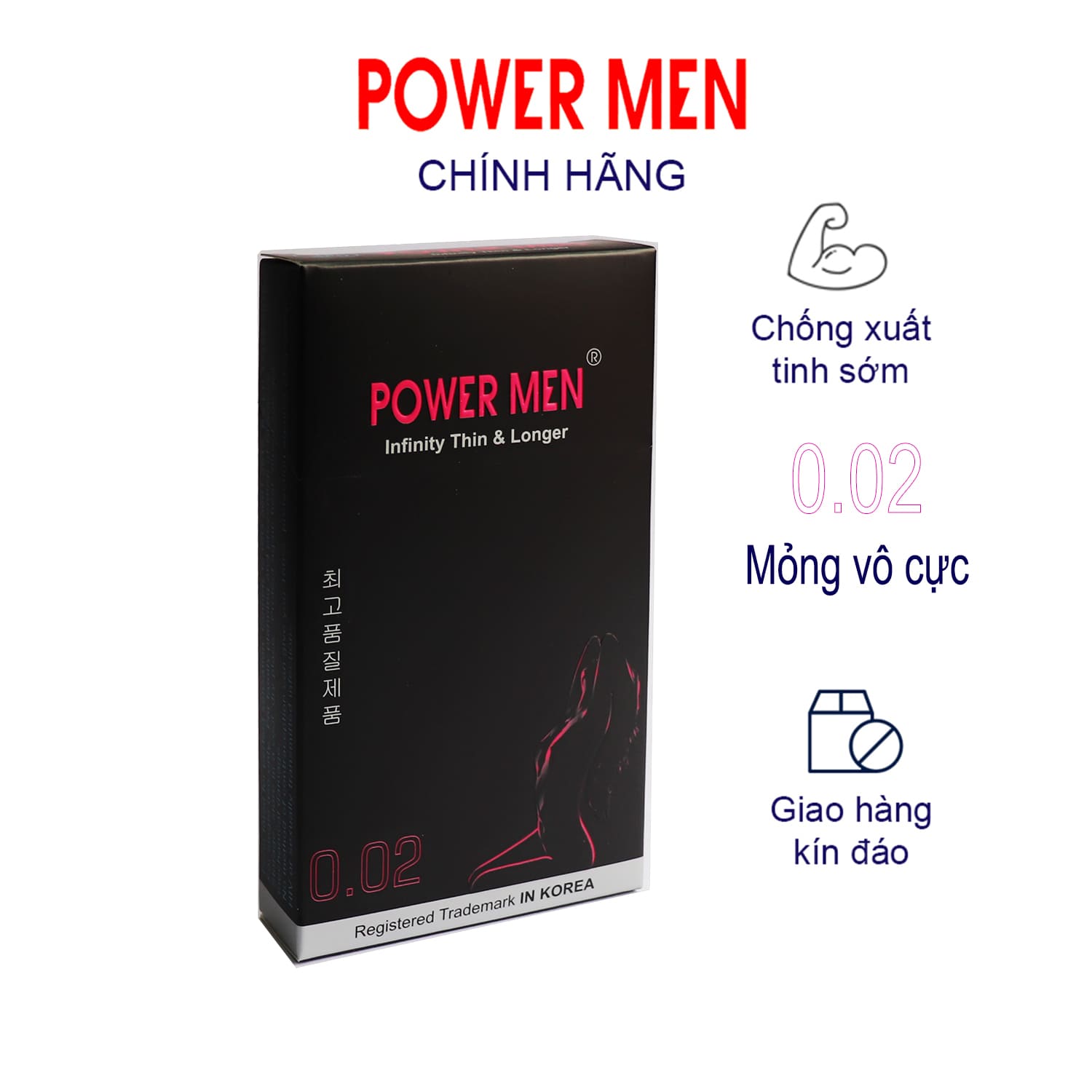 BCS Powermen Mỏng vô cực 0.02 mm kéo dài