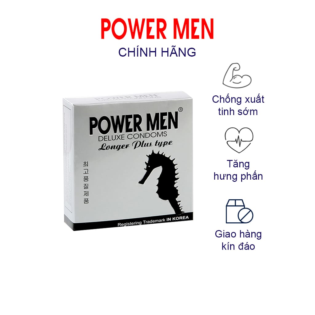 BCS Powermen Trị xuất tinh sớm Hộp 3 chiếc