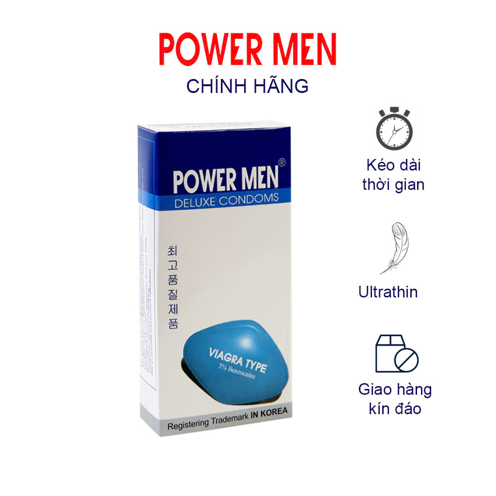 BCS Powermen Viagra Siêu mỏng kéo dài